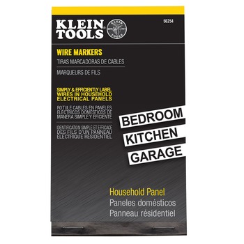 CONDUIT TOOL ACCCESSORIES | Klein Tools 56254 Household Electrical Panel Wire Marker Book