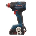 Impact Drivers | Factory Reconditioned Bosch GDX18V-1800B12-RT 18V EC Brushless Lithium-Ion 1/4 in. and 1/2 in. Cordless 2-in-1 Bit/Socket Impact Driver Kit (2 Ah) image number 4