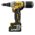 Paint and Body | Dewalt DCF414GE2 20V MAX XR Brushless Lithium-Ion 1/4 in. Cordless Rivet Tool Kit with 2 POWERSTACK Batteries (1.7 Ah) image number 4