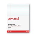  | Universal UNV11000 8.5 in. x 11 in. Glue Top Pads - Legal Rule, White (1 Dozen) image number 1