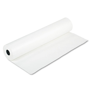 Pacon 35 lbs. Wrapping Weight 36 in. x 1000 ft. Rainbow Duo-Finish Colored Kraft Paper - White (1-Roll)