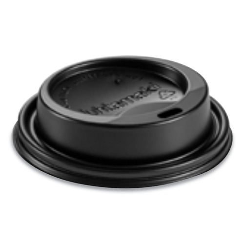 Cups and Lids | Huhtamaki 89435 Dome Sipper Lids for 8 oz. Hot Cups - Black (1000-Piece/Carton) image number 0