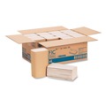 Paper Towels and Napkins | Georgia Pacific Professional 23504 10.25 in. x 9.25 in. 1-Ply Pacific Blue Basic S-Fold Paper Towels - Brown (4000/Carton) image number 2