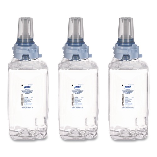Hand Sanitizers | PURELL 8805-03 PURELL Advanced 1200 mL Hand Sanitizer Foam Refill for ADX-12 Dispenser (3/Carton) image number 0