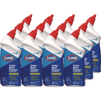 Clorox 24 oz. Bottle Toilet Bowl Cleaner with Bleach - Fresh Scent (12/Carton)