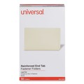 Mothers Day Sale! Save an Extra 10% off your order | Universal UNV13220 Reinforced Straight End Tab 2-Fastener File Folders - Legal, Manila (50/Box) image number 2