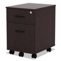  | Alera ALEVABFMY Valencia Series 15.88 in. x 19.13 in. x 22.88 in. Mobile Box Mobile Pedestal Box File Cabinet - Mahogany image number 2