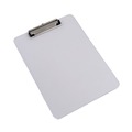 Office Jansan | Universal UNV40310 Low-Profile Plastic Clipboard with 0.5 in. Clip Capacity for 8.5 x 11 Sheets - Clear image number 1
