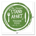 Floor Signs | Tabbies 79061 BeSafe Messaging 12 in. Floor Decals - Green/White (6/Pack) image number 2