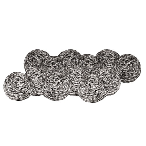 Bulk Savings Pricing 2 | Boardwalk 83LGI Stainless Steel Scrubber - Medium, Steel Gray (72/Carton) image number 0