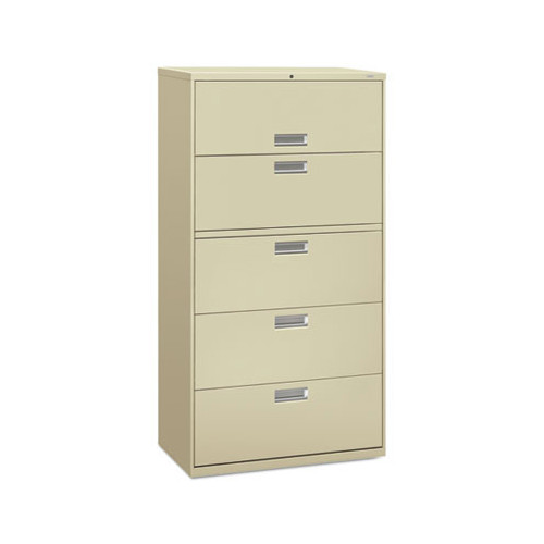  | HON H685.L.LCS1 Brigade 600 Series Lateral 4-Shelf 36 in. x 18 in. x 64.25 in. File Drawers - Putty image number 0