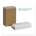 Paper Towels and Napkins | Georgia Pacific Professional 25190 Pacific Blue Basic Recycled C-fold 10.1 in. x 12.7 in. Paper Towels - White (240-Piece/Pack, 10 Packs/Carton) image number 3