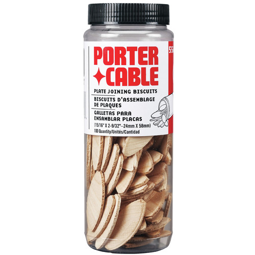 Stationary Tool Accessories | Porter-Cable 5562 #20 Plate Joiner Biscuit Tube (100 Per Tube) image number 0