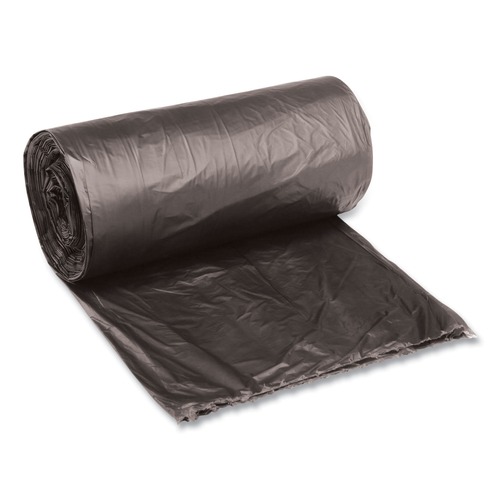 Just Launched | Boardwalk H4823RKKR01 24 in. x 23 in. 10 gal. 0.35 mil. Low-Density Waste Can Liners - Black (500/Carton) image number 0