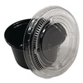 Food Trays, Containers, and Lids | AmerCareRoyal 60003027 Portion Cup Lids for 1.5 oz to 2 oz Portion Cups - Clear (2500/Carton) image number 1