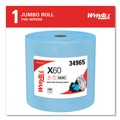 Cleaning & Janitorial Supplies | WypAll 34965 12.2 in. x 13.4 in. General Clean Jumbo Roll X60 Cloths - Blue (1100/Roll) image number 1
