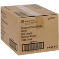 Office Jansan | Pactiv Corp. FKFWCH Individually Wrapped Mediumweight Plastic Fieldware Cutlery Fork - White (1000/Carton) image number 1