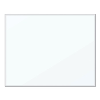 U Brands 20 in. x 16 in. Magnetic Dry Erase Board - White Surface, Silver Aluminum Frame