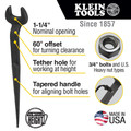 Adjustable Wrenches | Klein Tools 3212TT 1-1/4 in. Spud Wrench with Tether Hole image number 6
