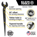 Adjustable Wrenches | Klein Tools 3212TT 1-1/4 in. Nominal Opening Spud Wrench with Tether Hole image number 6