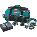  | Makita XT405 LXT 18V Cordless Lithium-Ion 4-Piece Combo Kit image number 0