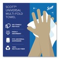 Cleaning & Janitorial Supplies | Scott 01807 9.2 in. x 9.4 in. 1-Ply Essential Recycled Multi-Fold Towels - White (4000/Carton) image number 10