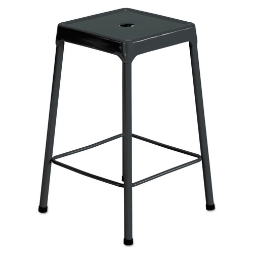 Office Chairs | Safco 6605BL 25 in. Counter-Height Backless Steel Stool, Supports Up to 250 lb - Black image number 0