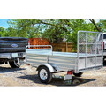 Utility Trailer | Detail K2 MMT5X7G-DUG 5 ft. x 7 ft. Multi Purpose Utility Trailer Kits with Drive Up Gate (Galvanized) image number 3
