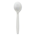 Office Jansan | Boardwalk BWKSOUPHWPPWH Heavyweight Polypropylene Cutlery Soup Spoon - White (1000/Carton) image number 1