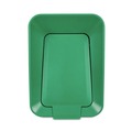 Trash & Waste Bins | Rubbermaid Commercial 2078991 Sustain 15 gal Metal/Plastic Decorative Refuse with Recycling Lid - Black/Green image number 3