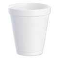 Cutlery | Dart 8J8 8 oz. Foam Drink Cups - White (25/bag, 40 Bags/Carton) image number 3