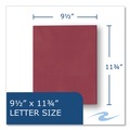 File Folders | Roaring Spring 50112 Accommodates (50) 11 in. x 8.5 in. Sheets Pocket Folder - Scarlet (250/Carton) image number 2