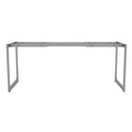 Office Desks & Workstations | Alera ALELSTB24GR Open Office Desk Series Adjustable O-Leg 24 in. Desk Base - Silver image number 2