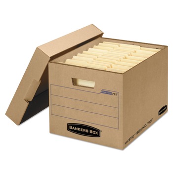 Bankers Box 7150001 13 in. x 16.25 in. x 12 in. Letter/Legal Files Filing Box - Kraft (25/Carton)