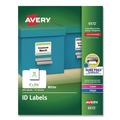 Office Jansan | Avery 06572 2 in. x 2.63 in. Permanent ID Labels with Sure Feed Technology - White (15/Sheet, 15 Sheets/Pack) image number 0