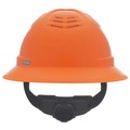  | MSA 10215833 V-Gard C1 Hi-Viz Fas-Trac III Full Brim Vented Hard Hat - Orange image number 2