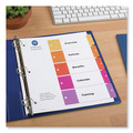 Office Jansan | Avery 11167 11 x 8.5 Customizable TOC Ready Uncollated Index Multicolor 5-Tab Dividers - White (24/Box) image number 1