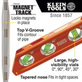 Levels | Klein Tools 935AB4V ACCU-BEND 4-Vial Level - High Visibility, Orange image number 8