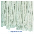 Cleaning & Janitorial Supplies | Boardwalk BWK2020CCT #20 Cut-End Cotton Wet Mop Head - White (12/Carton) image number 8