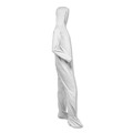 Bib Overalls | Ansell KCC 44335 A40 Elastic-Cuff Ankle Hood And Boot Coveralls - 2X-Large,White (25/Carton) image number 1