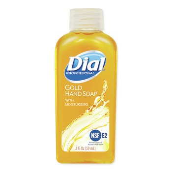 Dial Professional 6059 Gold 2 oz. Bottle Antimicrobial Liquid Hand Soap (48/Carton)