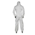Bib Overalls | Ansell 38941 A35 Liquid and Particle Protection Coveralls - 2X-Large, White (25/Carton) image number 2