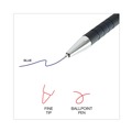 Office Jansan | Universal UNV15521 0.7 mm Retractable Fine Ballpoint Pen - Blue (1 Dozen) image number 5