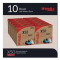Cleaning & Janitorial Supplies | WypAll 83550 X50 9-1/10 in. x 12-1/2 in. Cloth Pop-Up Box - White (176/Box 10 Boxes/Carton) image number 1