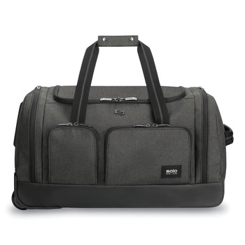 BOXES AND BINS | SOLO UBN980-10 Leroy Polyester 12 in. x 10-1/2 in. x 10-1/2 in. Rolling Duffel - Gray