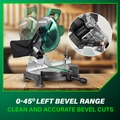 Miter Saws | Metabo HPT C10FCGSM 120V 15 Amp 10 in. Corded Compound Miter Saw image number 5