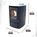 Pellet Stoves | Cleveland Iron Works F500215 25,000 BTU Small Pellet Stove image number 2