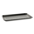 Food Trays, Containers, and Lids | Pactiv Corp. 51P910S 10.88 in. x 5.88 in. x 0.69 in. No. 10S Foam Supermarket Tray - Black (500/Carton) image number 1