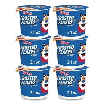 Kellogg's Frosted Flakes 2.1 oz. Single-Serve Breakfast Cereal Cups (6/Box)