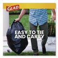 Cleaning & Janitorial Supplies | Glad 00079 30 in. x 33 in. 30 gal. 0.81 mil Large Quick-Tie Trash Bags Tie-Flap - Black (10/Box 12 Boxes/Carton) image number 5